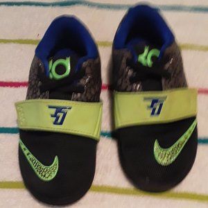 Nike KD Kevin Durant Green and Blue Toddler Sz 9C